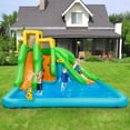 thumbnail image 3 of Gymax Kids Inflatable Water Park Bounce House 2 Slide w/Climbing Wall, 3 of 6