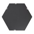 thumbnail image 4 of Kate and Laurel Rhodes Miroir Mural Hexagonal Moderne, 22 x 25, Brun Noyer, Miroir Géométrique Chic pour Mur, 4 of 9
