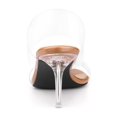 thumbnail image 2 of BLISSFUL STEP Women's Clear Slide Stiletto Heels Open Toe Slip On Sandals Rose Gold 7, 2 of 7