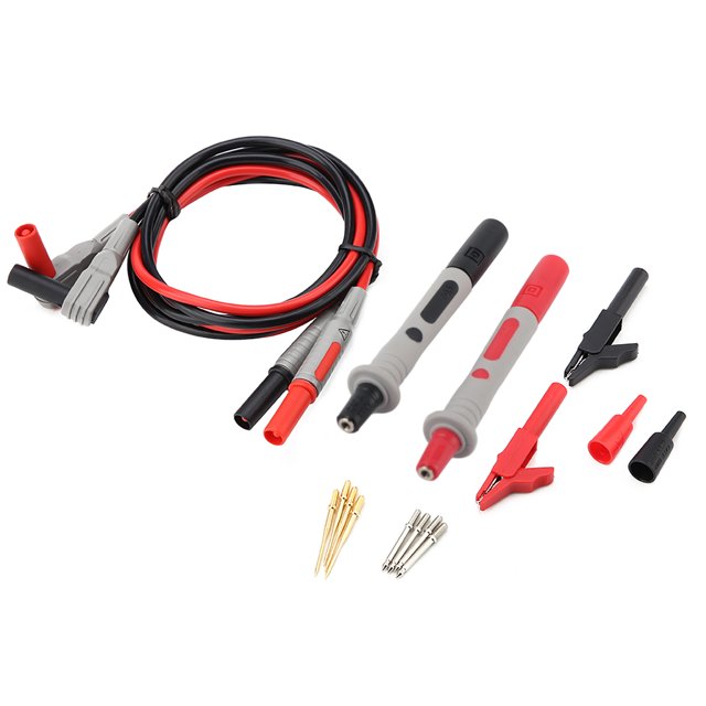Jeu de Test Multimètre à Fiche Banane en Cuivre, Kit de Fils de Test Multimètre, Numérique pour les Tests de Circuit de Mesure