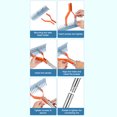 thumbnail image 4 of 14.7inch Thatch Rake, Carbon Steel Stainless Steel Robust Lawn Dethatcher Rake, 5in Teeth, Ergonomic Handle, Adjustable Length, Effective Thatch Removal, 4 of 7