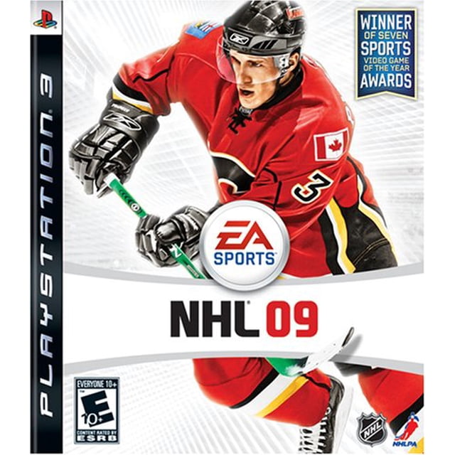 Refurbished NHL 09 PS3 hockey game for PlayStation 3 by Electronic Arts. Includes original case with cover artwork featuring a hockey player in a red jersey. No manual included. Very good condition.