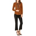 thumbnail image 2 of INSPIRE CHIC Women's Tie Neck Button Down Work Long Sleeves Blouse Shirts, 2 of 5