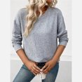 thumbnail image 4 of Timegard Hauts pour Femmes Col Rond Manches Longues Ample Couleur Unie Camisoles Automne Hiver Décontracté Hauts Amples, 4 of 9