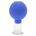 thumbnail image 1 of Unique Bargains 1 Pc Convenient Cupping Facial Tools for Beauty Parlor 0.79" Blue Silicone Glass, 1 of 5