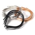 thumbnail image 2 of mmirethe Tendance 5mm Bandeaux en Acier Inoxydable pour les Filles Or 5mm 5 Pcs 1Set, 2 of 6