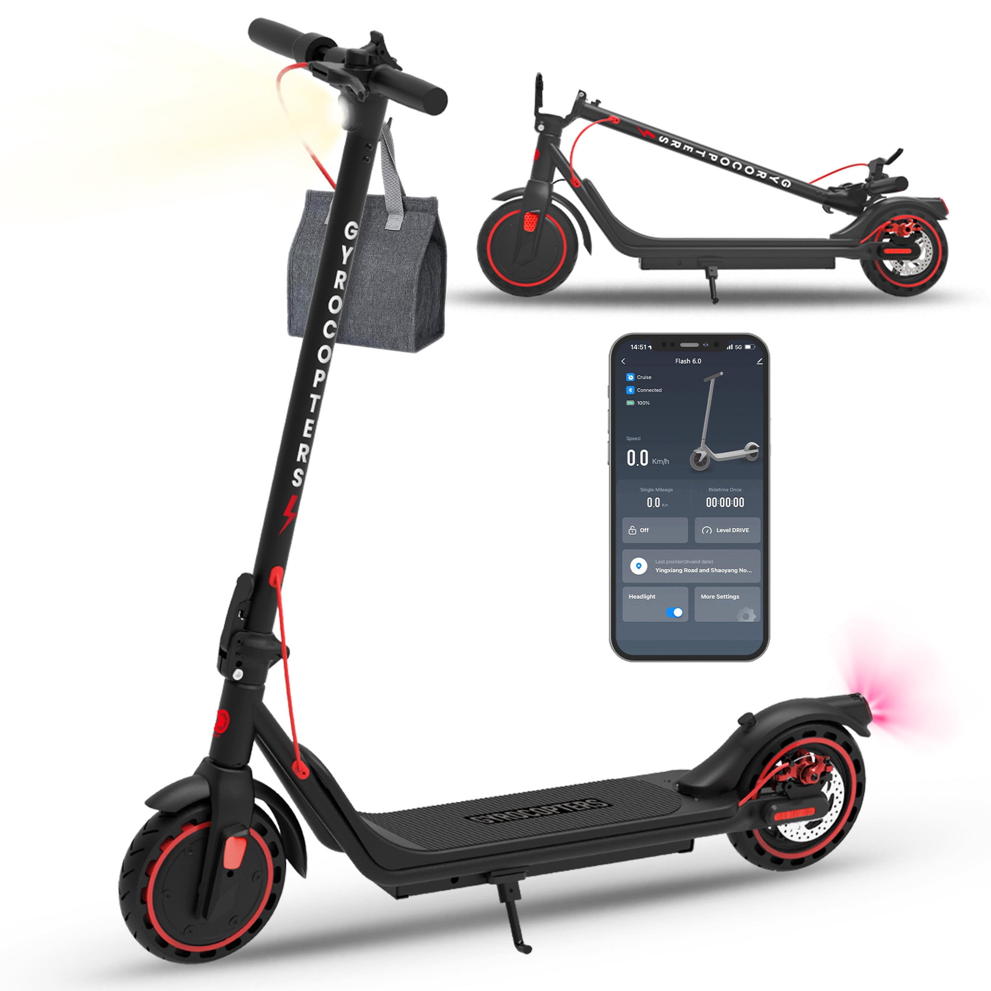 Gyrocopters Flash 6.0 Electric Scooter (2026 Model) for Adults