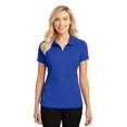 thumbnail image 1 of Port Authority ®  Ladies Pinpoint Mesh Zip Polo. L580 M True Royal, 1 of 2
