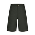 thumbnail image 4 of Men's Linen Shorts Classic Slim - Elastic Waist Summer Beach Pants, 7 Inch Inseam, 70% Rayon 30% Linen, 4 of 6