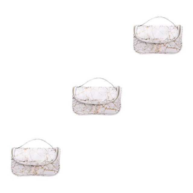 QualitChoice Pattern Cosmetic Bag Convenient Women Storage Handbag Carrying Pouch Holding Container Travel Makeup Organizer Type 7 3Set
