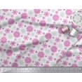 thumbnail image 3 of Soimoi Rayon Fabric Snowflake Artistic Decor Fabric Printed Yard 56 Inch Wide, 3 of 3