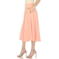 thumbnail image 2 of White Mark Jupe Midi Évasée Tasmin pour Femmes, 2 of 6