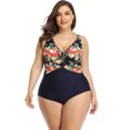 thumbnail image 4 of Beach Party Women's Plus Size Slimming Surplice One Piece Swimsuit, 4 of 7