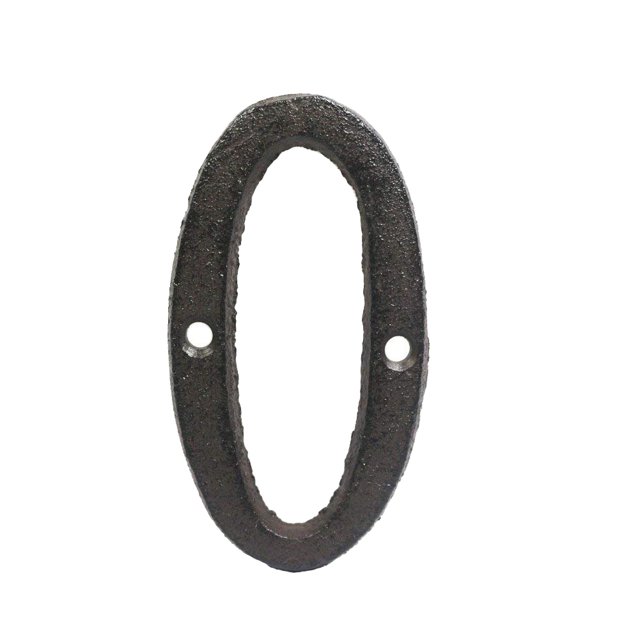 CAROOTU Metal Letters Numbers Cast Iron Decoration House Sign Doorplate DIY Cafe Wall