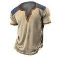 thumbnail image 1 of Impression 3D Tendance de Rue T-Shirts pour Hommes Design Graphique 4 Boutons Patte Ouverte Ensemble pour Hommes T-Shirt à Manches Courtes les T-Shirts pour Hommes Impression Numérique, 1 of 2