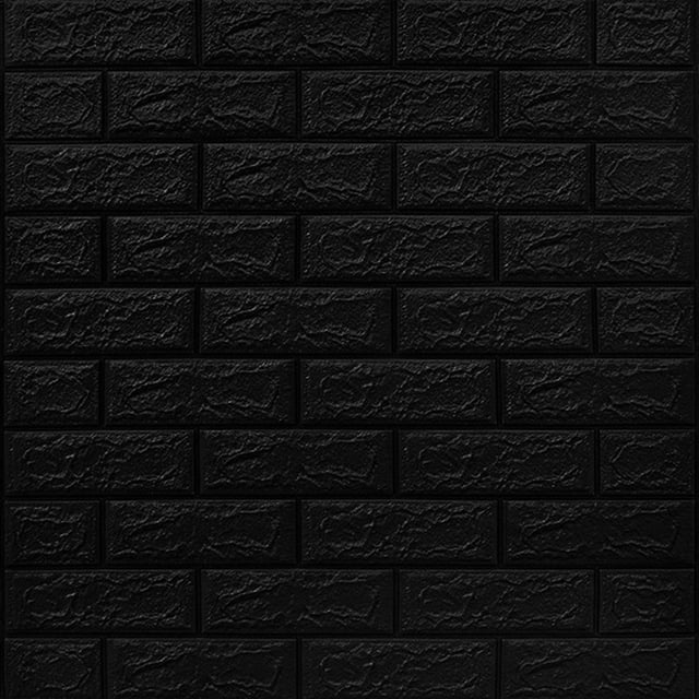 Autocollants Muraux 3D en Mousse PE Gris 70x77cm Autocollants Muraux