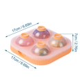 thumbnail image 3 of Ice Ball Maker Mold Round Sphere Ice Cube Tray Silicone Bottom With Lid Easy Fill And Release Large Round Ice Cube Mold For Cocktails Whiskey Ice Ball Mold 2.56 Inch 4 Ice Balls, 3 of 9