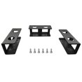 thumbnail image 3 of BUYISI Support Durable pour Ordinateur Portable, Support sous le Bureau avec Vis, 3 Pcs, Étagère de Rangement en Aluminium pour Ordinateur, Ruban Double Face, Noir, 3 of 5