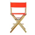 thumbnail image 2 of Casual Home 24" Director's Chair Natural Frame with Orange Canvas, Counter Height, 2 of 5