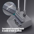 thumbnail image 4 of Dvkptbk Broom and Dustpan Brooms and Dustpan Floor Brush 3-in-1 Set Household Cleaning Supplies Stainless Steel Handle Brooms and Dustpan Combo Set for Home Office Cleaning Supplies, 4 of 9