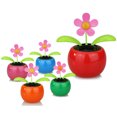 thumbnail image 3 of Solar Powered Dancing Flower Plastic Solar Dancing Flowers 4 Pcs Random Color Solar Powered Dancing Flower Plastic Solar Dancing Flowers Shaking Head Car Office Desk Decoration, 3 of 8