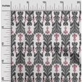 thumbnail image 1 of oneOone Tissu Polyester Lycra Imprimé Tourbillon & Paisley Ikat Largeur 56 Pouces, 1 of 1
