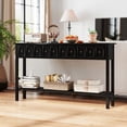 thumbnail image 4 of Gymax 60'' Long Narrow Console Table w/4 Drawers & Open Storage Shelf Anti-Tip Kit Black, 4 of 10