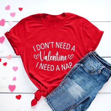 Meichang T-Shirt de la Saint-Valentin pour Femme, T-Shirt Graphique Cœur d'Amour Doux, Manches Courtes, Col Rond, Coupe Ample, T-Shirts de Fête, Cadeaux de la Saint-Valentin
