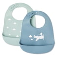thumbnail image 1 of George Infants' Gender Inclusive Silicone Bib 2-Pack, 1 of 1