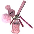 thumbnail image 1 of Safety Keychain Set Portable Faux Leather Wristlet Keychain Pendant Keychain, 1 of 4