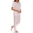 thumbnail image 1 of Ensemble de Pyjama pour Femmes Shadowline 76280 Petals (Rose 2X), 1 of 4