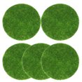 thumbnail image 1 of 5pcs Artificial Moss for Crafts Realistic Moss Round Miniature Artificial Grass Mat Micro Landscape for Garden Landscape, 1 of 1