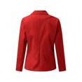 thumbnail image 4 of Innerwin Blazers Solid Color Women Cardigan Jacket Work Shawl Neck Slim Fit Business Jackets Red 3XL, 4 of 7