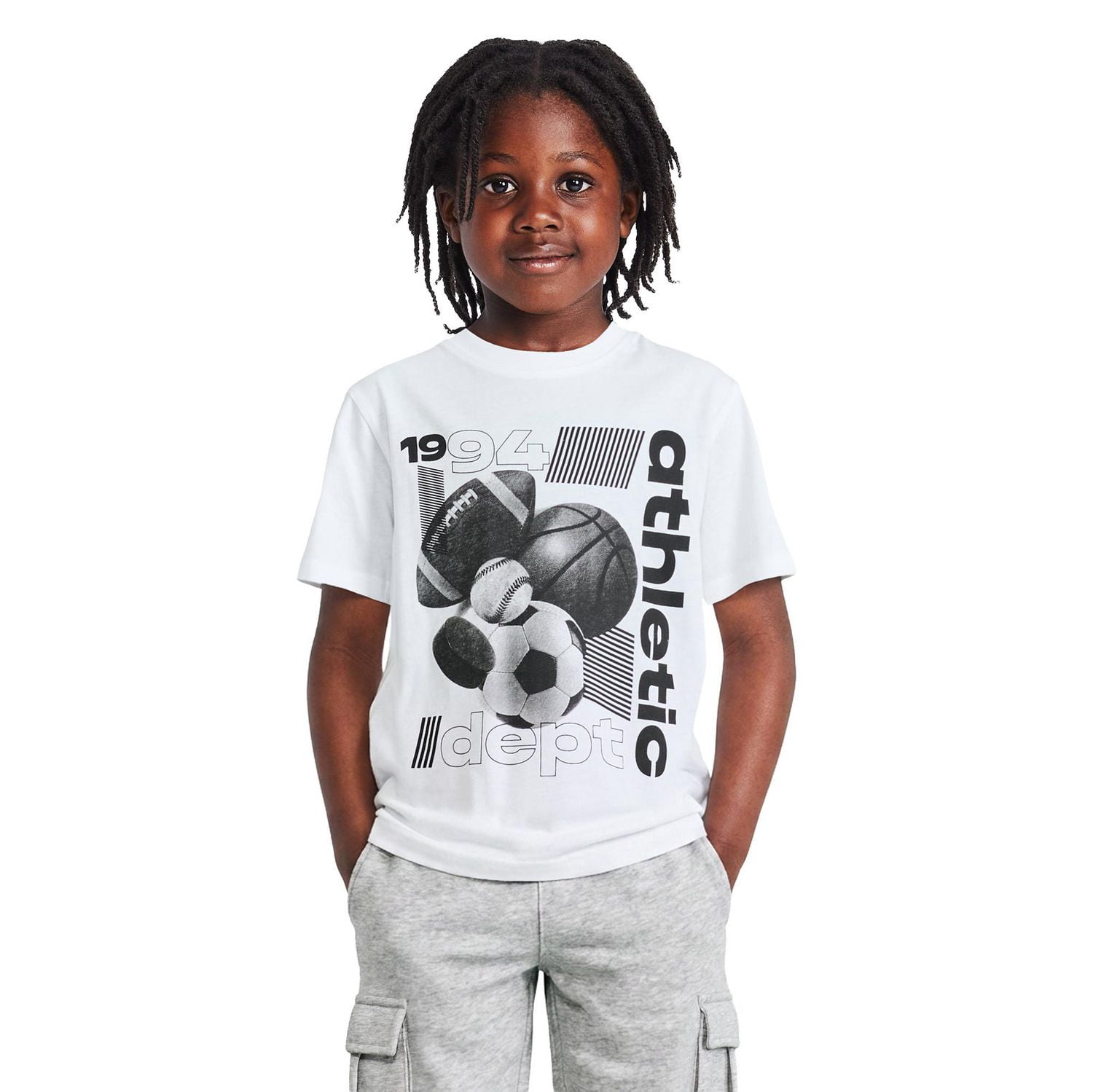 T-shirt sport à imprimé graphique George pour garçons