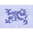 thumbnail image 1 of Ahgly Company Tapis d'Intérieur Lavables en Machine Rectangle Bleu Lavande Transitionnel, 4' x 6', 1 of 7
