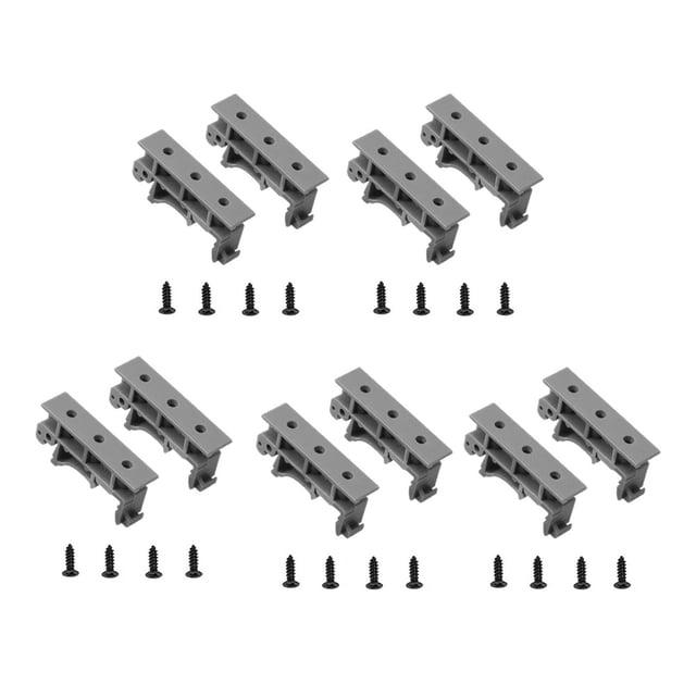 Lefu 5 Sets PCB DIN C45 Rail Mount Adapter PCB Mount Bracket Clips Mount Holder 35mm