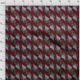 thumbnail image 3 of oneOone Viscose Chiffon Fabric Leaves Block Decor Fabric Printed BTY 42 Inch Wide, 3 of 4