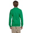 thumbnail image 3 of Hanes ComfortBlend EcoSmart Boy`s Crewneck Sweatshirt, S, Kelly Green, 3 of 3