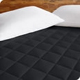thumbnail image 3 of Bare Home Protège-Matelas Matelassé - Surmatelas Rafraîchissant - Housse Ajustée à Poche Profonde - Lit Simple, Noir, 3 of 7
