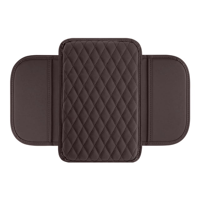 Riforla Upgraded Car Center Console Cover Microfiber Leather Car Armrest Cover Cushion with 2 Storage Bags Universal Car Armrest Storage Box Car Interior Accessories for Most Vehicles Car Storage Bag