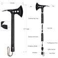 thumbnail image 2 of Camping Axe Survival Hatchet Multi-tool 17.7" Outdoor Adventure Tactica, 2 of 6