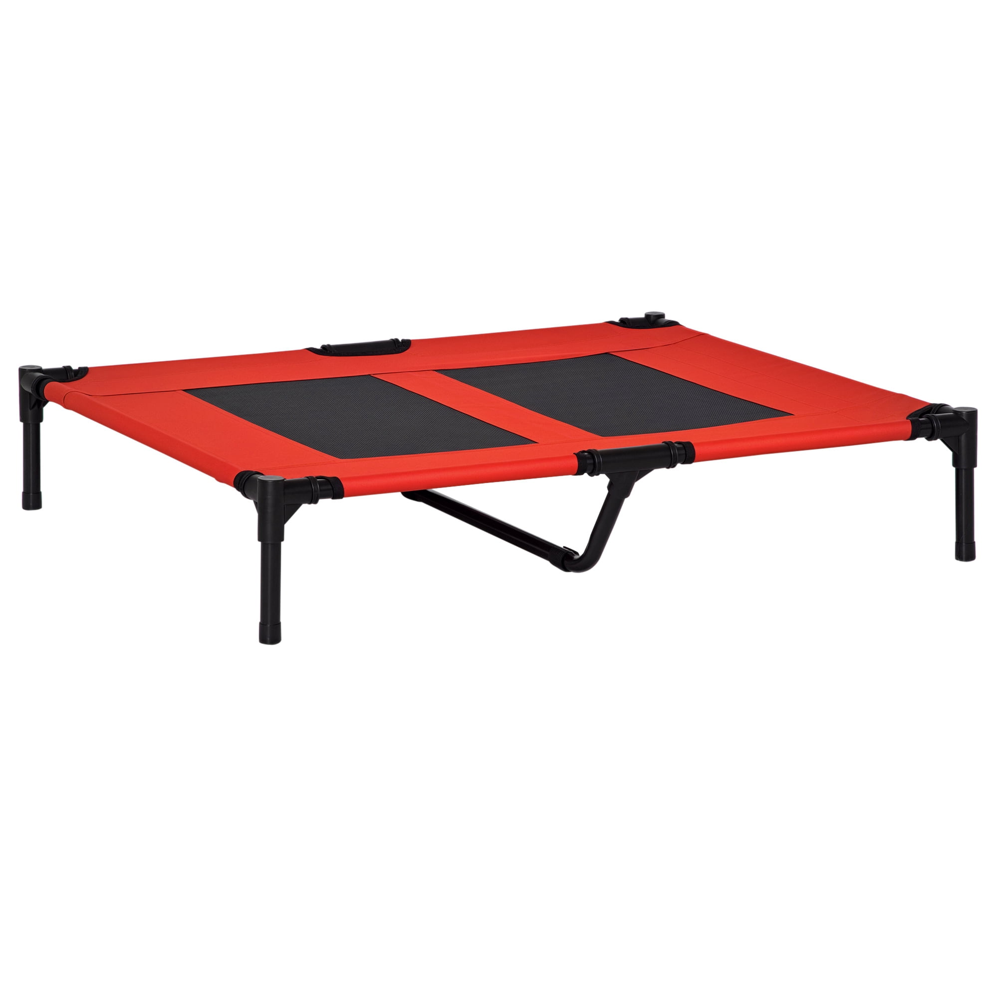 PawHut Elevated Dog Cot for XL Dogs, Indoor Outdoor, Red