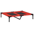 thumbnail image 1 of PawHut Elevated Dog Cot for XL Dogs, Indoor Outdoor, Red, 1 of 10