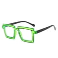 thumbnail image 1 of Vaidha Blue Light Blocking Glasses | Color Block Frame for Computer Screen Eye Strain | Unisex Anti Blue Light Eyewear | Party & Cosplay Style | Includes 1 Pair, 1 of 1