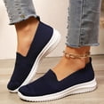 thumbnail image 2 of Mepaouo Chaussures Mocassins de Marche pour Femmes à Enfiler Légères à Bout Rond en Tricot Plates Espadrilles de Course Tennis, 2 of 8