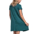 thumbnail image 3 of Bwiyojiz Tailles P-TTG Robe de Maternité Vêtements d'Accouchement pour Femmes Enceintes Manches Courtes Allaitement Ouvert Jupes pour Femmes Robes à Col Rond, 3 of 3