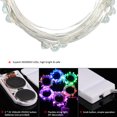 thumbnail image 4 of 2M/6.6FT 20 LED Fairy Starry Copper Wire String Battery Operated Powered IP65 Water Resistance Extra Flexible Bendable Light Strip for Holiday Christmas Xmas Halloween Festival Decorations, 4 of 8