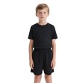 thumbnail image 1 of TOPTIE Short de Soccer pour Grands Garçons Jeunesse, Shorts de Course de 8 Pouces avec Poches-Noir-G/ 14-16, 1 of 7