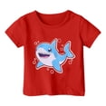 thumbnail image 2 of TZEWGL Tees For Child Cute Graphic Short Sleeve Ocean Print Clothes For Toddlers size 8-9T, 2 of 3