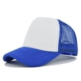 thumbnail image 1 of Mens and Womens Sponge Color Matching Simple Casual Peaked Cap Travel Holiday Sports Baseball Cap, 1 of 4